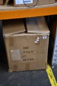Four boxed as new CA-CD410-480B Heavy-Duty Standard Full Size Cash Drawers in Black.