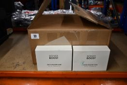 Twenty five boxed as new Bondi Boost satin pillow cases.