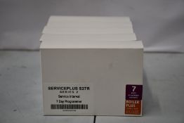 Five boxed as new Service Plus S27R 7 Day heating hot water programmers.