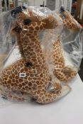 Two as new Wild Republic Jumbo Giraffe Soft Stuffed Toys.