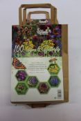 A large quantity of as new Green Brokers '100 Bees and Butterflies Collection' flower packs (