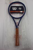 An as new Wilson Clash 100 V2.0 RG 2022 FRM 3 Tennis Racket, Unstrung (4 3/8).