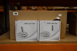 A quantity of LED light strips (Approximately 25 items).