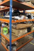 A quantity of miscellaneous sports related items to include golf clubs, cricket bats and Wah Wah