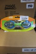 Eighteen as new Zoggs Bondi Junior swimming goggles.
