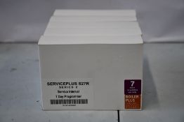 Five boxed as new Service Plus S27R 7 Day heating hot water programmers.