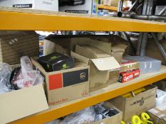 A boxed as new Skunk 2 adjust rear camber kit, two boxed action clutches, a box of Honda parts, a