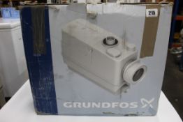 A Grundfos Sololift 2 CWC-3 Shower, Sink Waste Removal Unit.