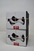 Six boxed as new Alessi BLIP stainless steel spoon rests.