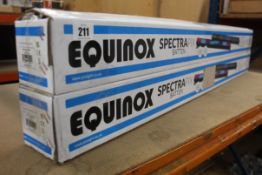 Two Equinox SpectraPix Battens RGB LED DMX DJ Disco Lighting Effect Units.