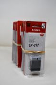 Eleven boxed as new Canon LP-E17 Battery Packs.