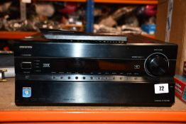 A pre-owned Onkyo TX-NR1008 9.2-Channel AV Receiver with remote (Item is untested, viewing is