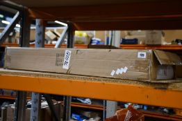 A boxed as new Leuchten-Direkt HELIA LED floor lamp (Stainless steel, 4-light sources).