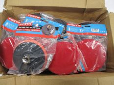 Twenty five boxed as new Festa Tools Backing Pad M14/8/115mm+Shank (22062).