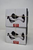 Six boxed as new Alessi BLIP stainless steel spoon rests.