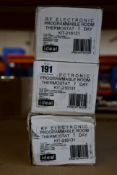 Three Ideal RF Electronic Programmable Room Thermostats (KIT-216131).