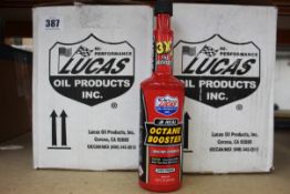 Two boxed as new Lucas Oil Products Octane Boosters Racing Formula, 444ml per bottle (Twelve Bottles