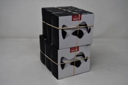 Six boxed as new Alessi BLIP stainless steel spoon rests.