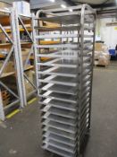 All tray stand with pristine trays 18 x 30