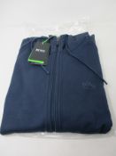 A men's Hugo Boss navy Saggy Athleisure full zip top (Size UK M).