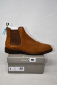 A pair of men's boxed as new Gant St Akron Chelsea Boots in Cognac (46).