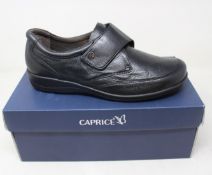 Ten as new Caprice 24651 Black Nappa Velcro Shoes (Sizes: 1x UK 4, 2x UK 5, 3x UK 6, 2x UK 6 1/2, 1x