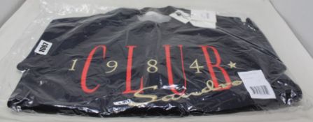 A Sandro black Marine Club 1984 logo sweater (Size S).