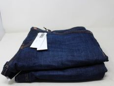Two pairs of Diesel D - Mighty straight leg jeans (1 x W36 L34 1 x W36 L32).