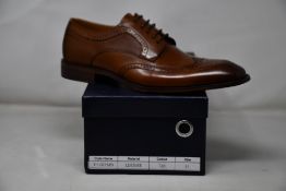 A pair of men's boxed as new Paolo Vandini Gerard Leather Brogues in tan (EU44).