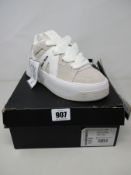 A pair of as new Naked Wolf Cali sneakers (UK 3).