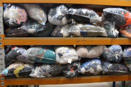 Twenty four bags of assorted pre-owned clothing and related.