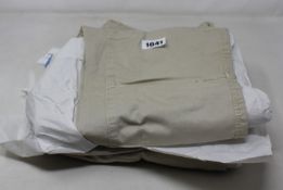 Three pairs of women's as new MAC RICH Cotton Cargo Pants in smoothly beige (W40 x 2, 42 x 1,