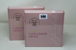 Five boxed as new Styleandcils Paris 4-in-1 lift kit eyelash/eyebrow enhancement + tint.