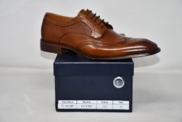A pair of men's boxed as new Paolo Vandini Gerard Leather Brogues in tan (EU44).