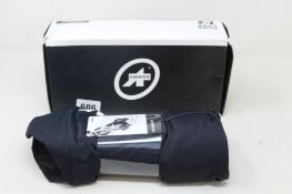 A pair of as new Assos Mille GT Bib shorts in Caleum Blue (Size M).