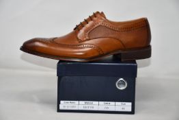 A pair of men's boxed as new Paolo Vandini Gerard Leather Brogues in tan (EU44).