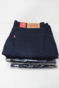Four pairs of as new Levi's 511 slim jeans (2 x W34/L30 2x W34/L34).