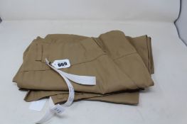 Two pairs of as new Lurdes Bergada Wide coated trousers (L - RRP £93 each).