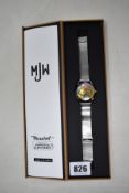 A boxed as new Mr Jones Watches 'Ricochet' watch.