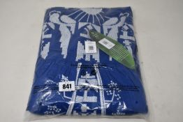 A Farm Navy Macaw Embroidered maxi dress (UK blue S).