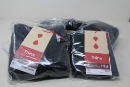 Six pairs of Think underwear to include 2 x briefs XL, 2 x high waist XL and 2 x sleep shorts XL.