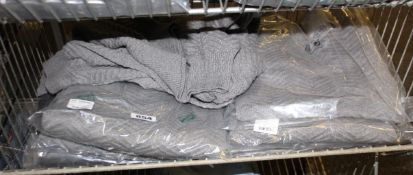 Seven men's Kronstadt Carlo Anthracite Mel jumpers (3 x S, 4 x M), and one Kronstadt Carlo