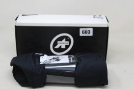 A pair of as new Assos UMA GT Half shorts EVO in Black Series (Size XS).