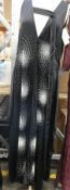 A Stella McCartney black evening dress/over top with white stud detail and side splits,