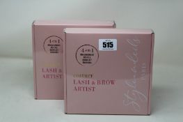 Five boxed as new Styleandcils Paris 4-in-1 lift kit eyelash/eyebrow enhancement + tint.