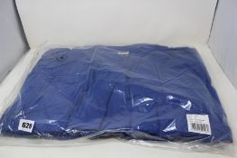 A quantity of James Nicholson plain blue T-shirts (100 items, all XL).