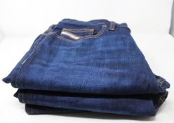 Three pairs of Diesel D - Mighty straight leg jeans (3 x W32 L32).
