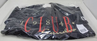 A Sandro black Marine Club 1984 logo sweater (Size S).