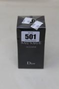 A bottle of Dior Sauvage eau de parfum (60ml).