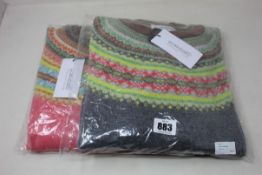 Two Eribe Alpine Tearose sweaters (Size 1 x L 1 x XL).